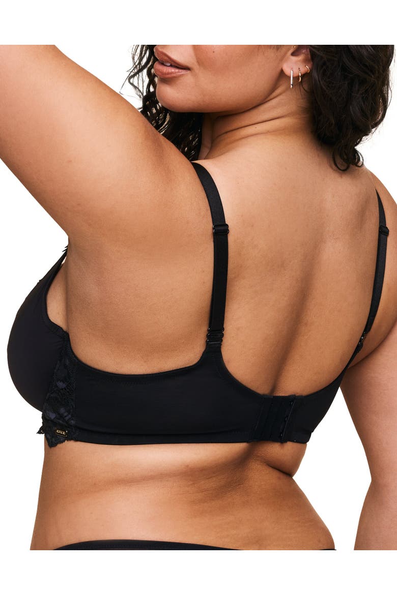 Vicky Unlined Full Coverage Bra, Alternate, color, Black