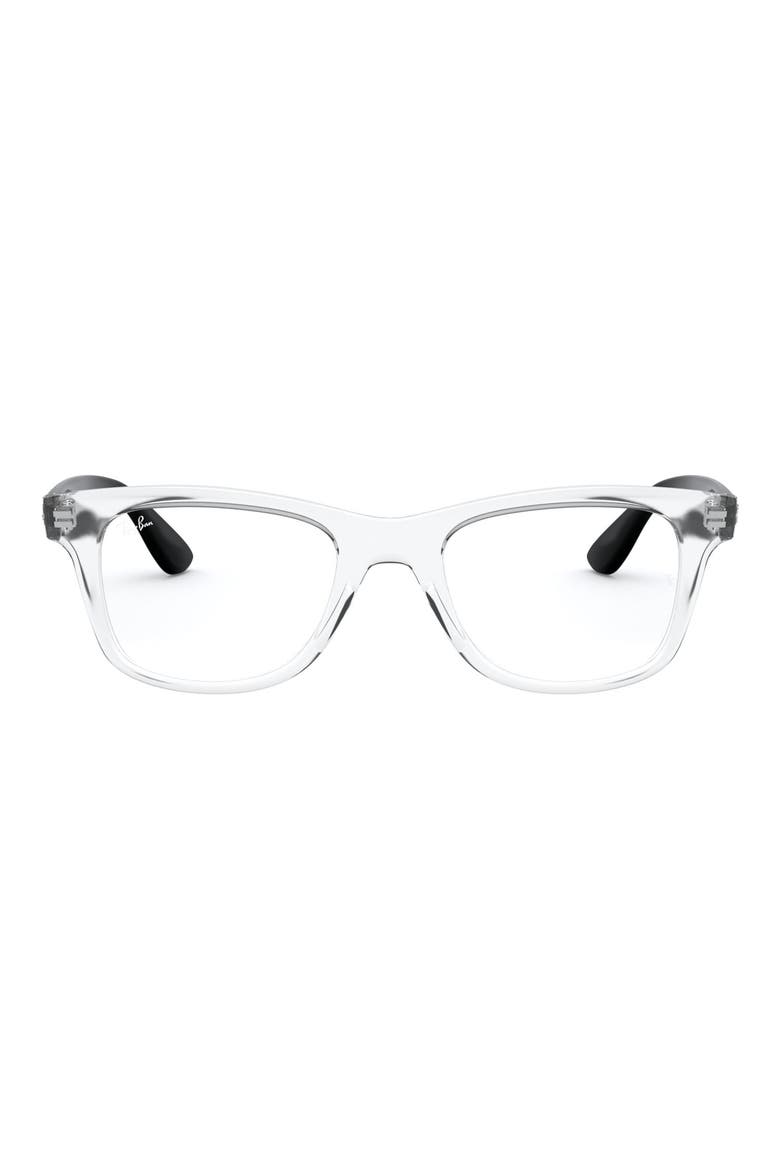 50mm Rectangular Optical Glasses, Main, color, TRANSPAREN