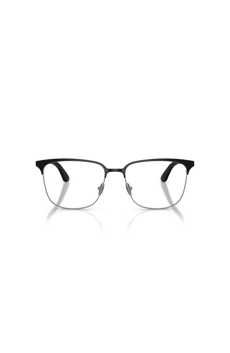 Giorgio Armani 55mm Rectangle optical glasses, Alternate, color, Black