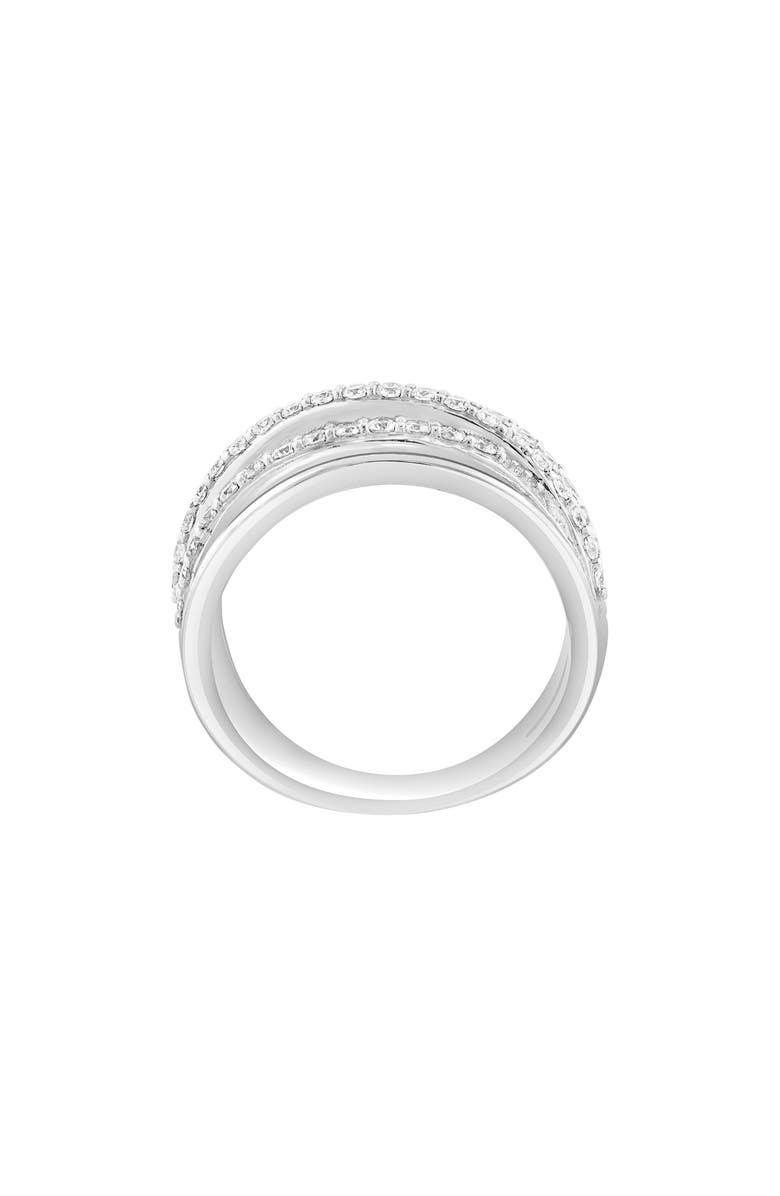 EFFY Sterling Silver Diamond Multiband Ring, Alternate, color,