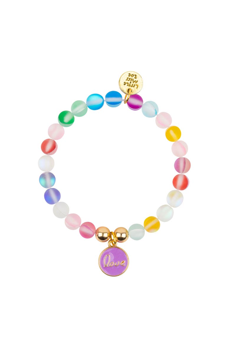 Little Miss Zoe Love Confetti Bracelet Duo, Alternate, color, Rainbow