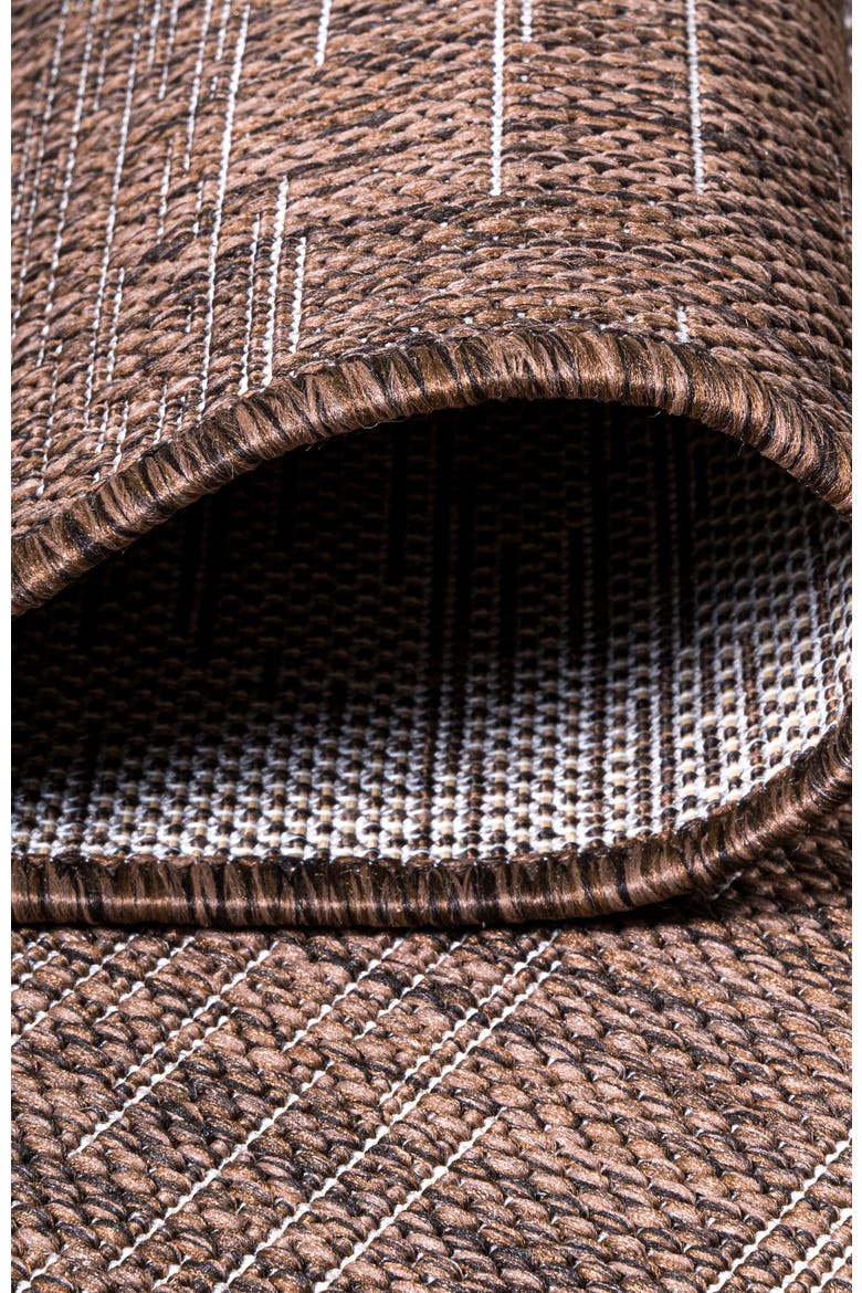 Tavira Modern Strie' Indoor/Outdoor Area Rug, Alternate, color, Brown/Beige