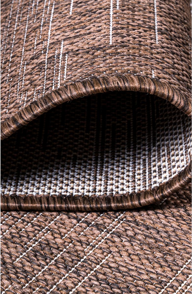 JONATHAN Y Tavira Modern Strie' Indoor/Outdoor Area Rug, Alternate, color, Brown/Beige