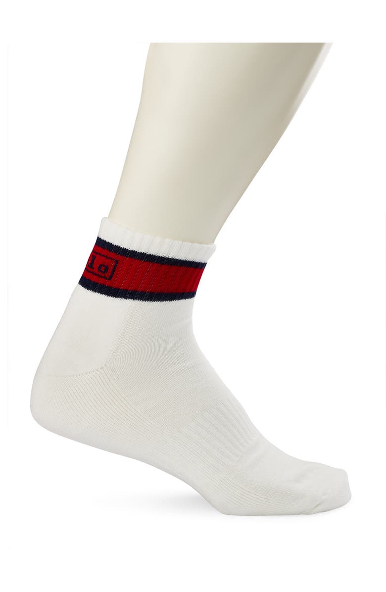 Polo Ralph Lauren 3-pk Striped 1/4-Top Socks, Alternate, color,