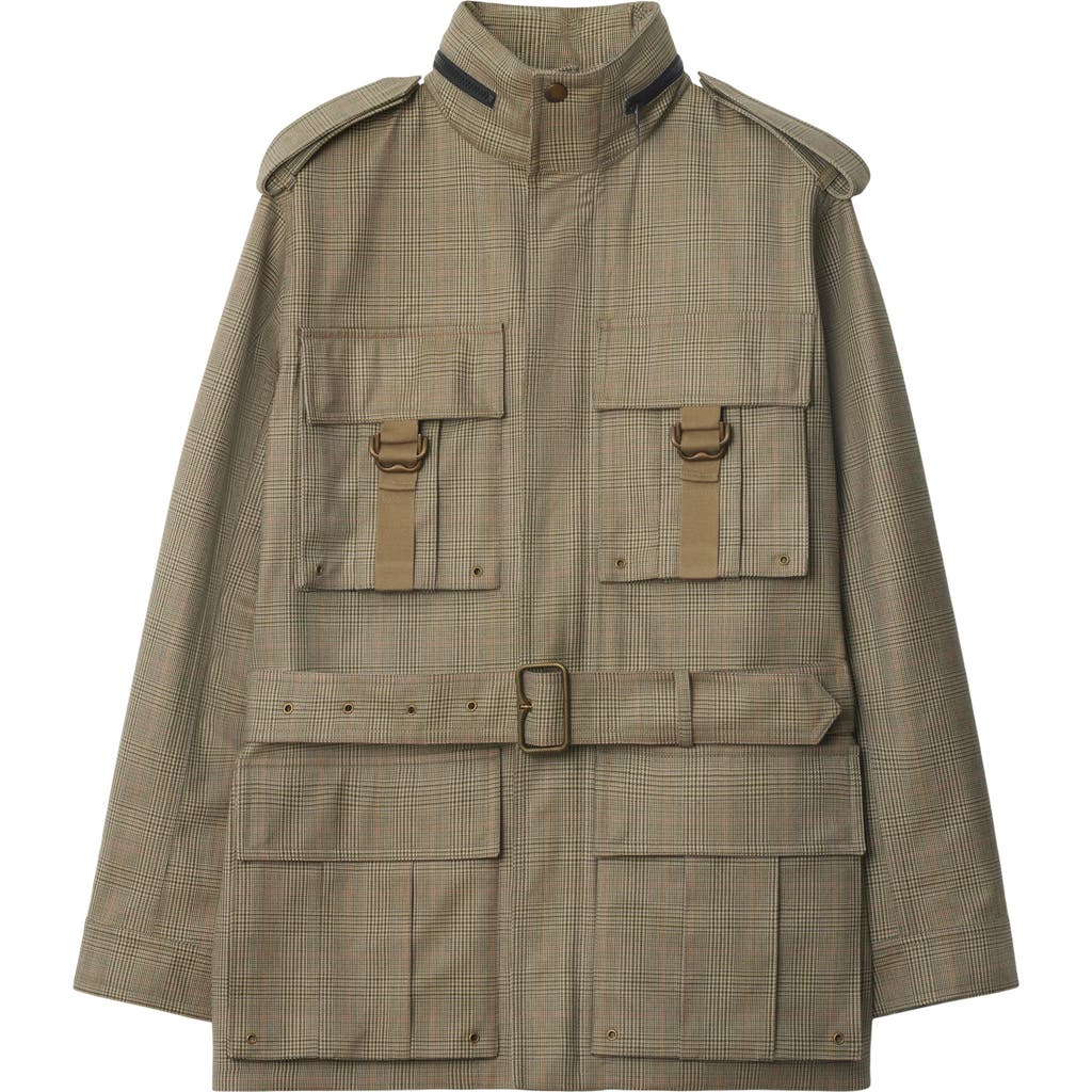 Burberry Bonded Wool Field Jacket In Loch/bliss