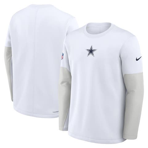 Men's Nike White Dallas Cowboys Sideline Scripted to Win Performance Long Sleeve T-Shirt