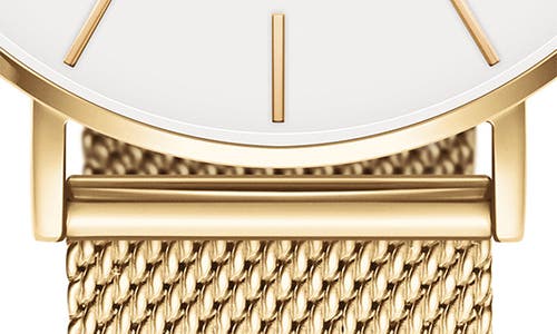 Daniel Wellington Grand Petite Evergold Mesh Strap Watch, 36mm In Gold