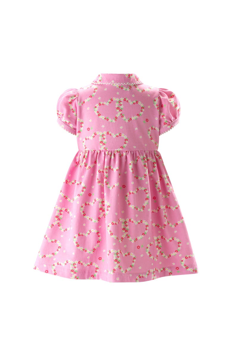 Rachel Riley Pink Daisy Jersey Dress, Alternate, color, 