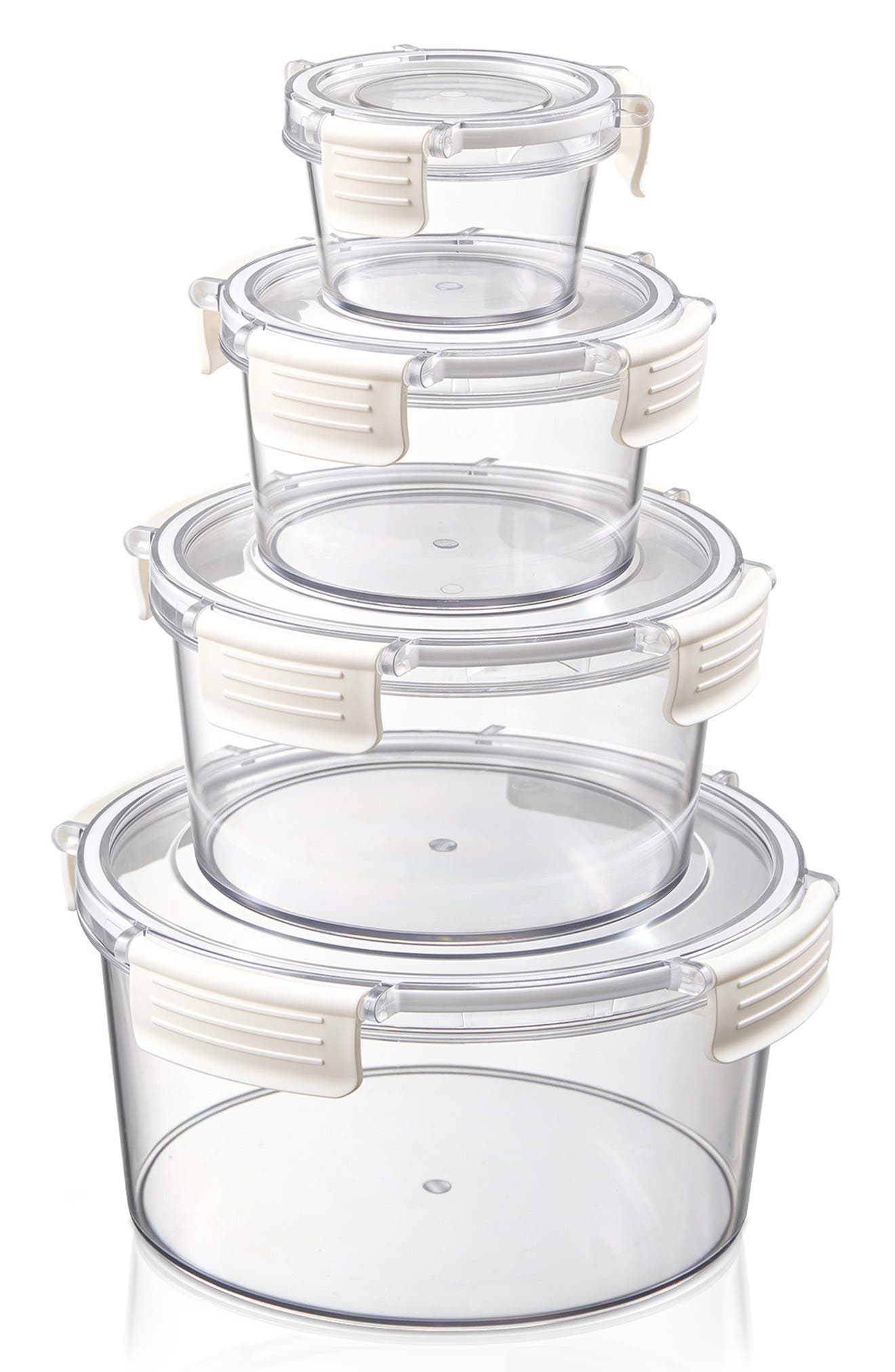 Set of 4 Nesting Round Food Storage Containers