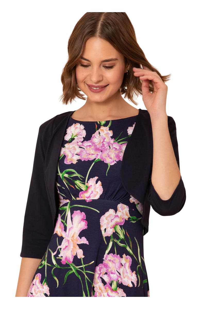 Alie Street London Freya Cropped Bolero Jacket, Main, color, Midnight Navy