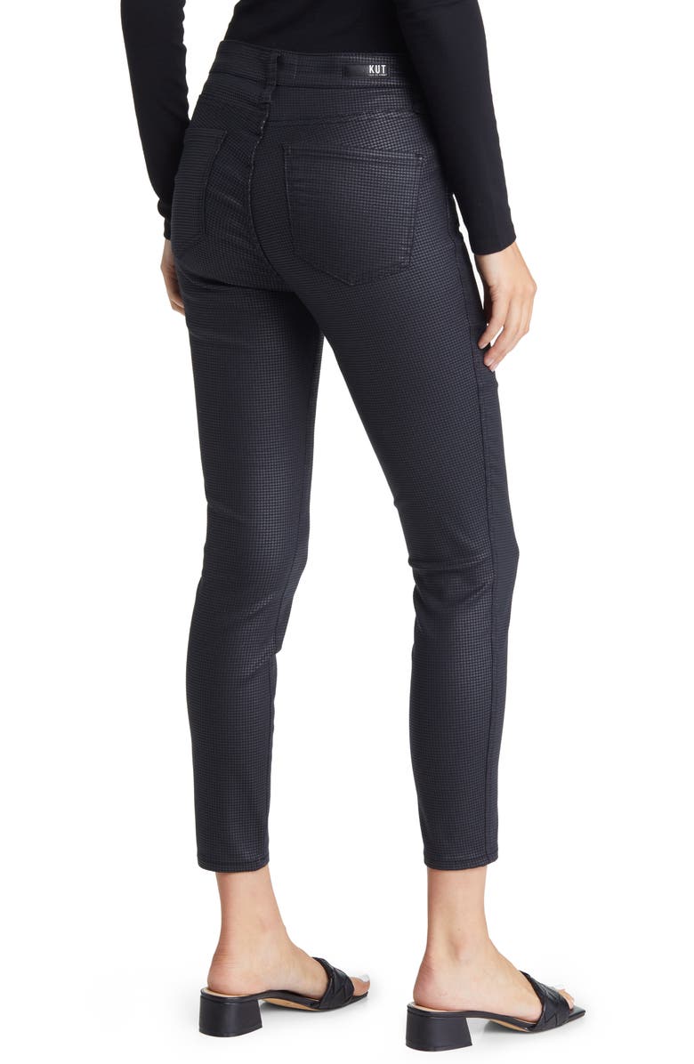 KUT from the Kloth Donna Fab Ab Coated High Waist Ankle Skinny Jeans, Alternate, color, 