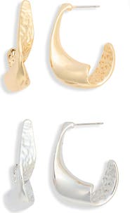 NATASHA 2-Pack Hoop Earrings