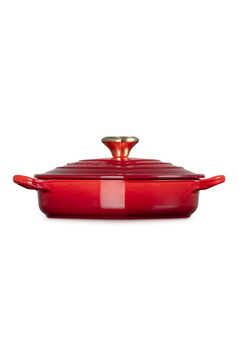 Signature Cast Iron Heart Cocotte, Alternate, color, CERISE