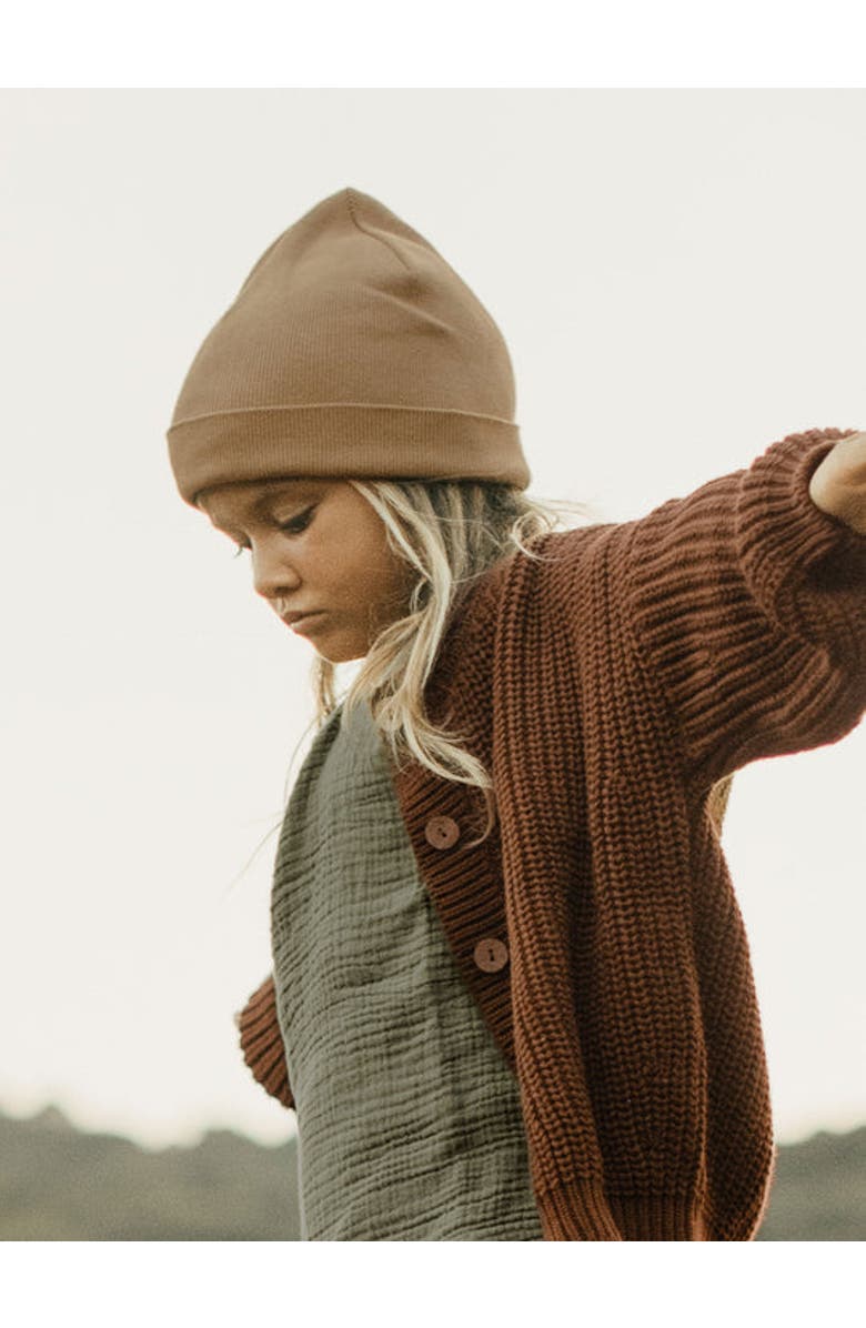 The Simple Folk The Knit Beanie, Alternate, color, Caramel