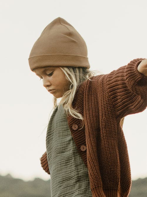 The Simple Folk The Knit Beanie In Caramel