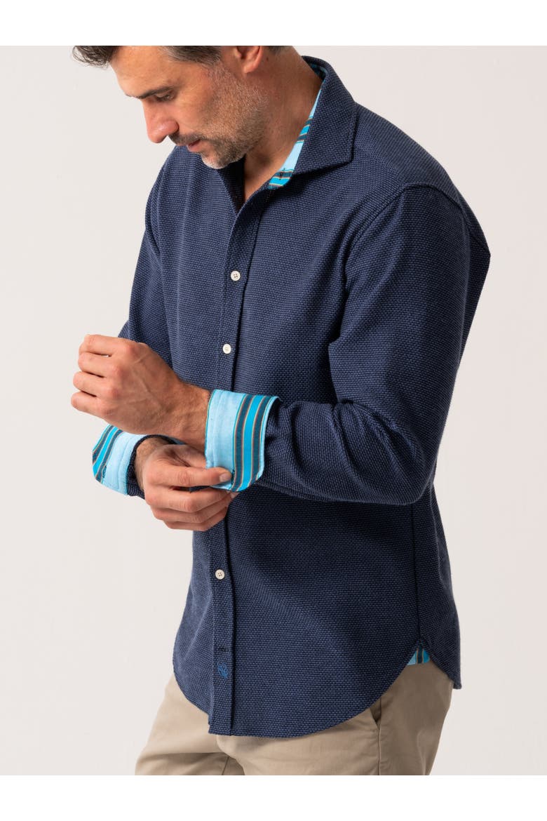Button Up Shirt, Alternate, color, Dark Blue