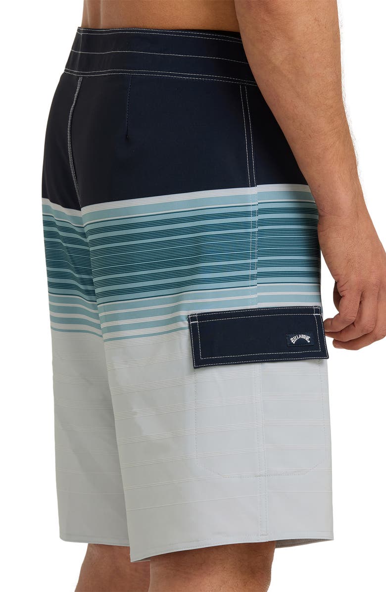 Billabong All Day Stripe Board Shorts, Alternate, color, Wisp Blue