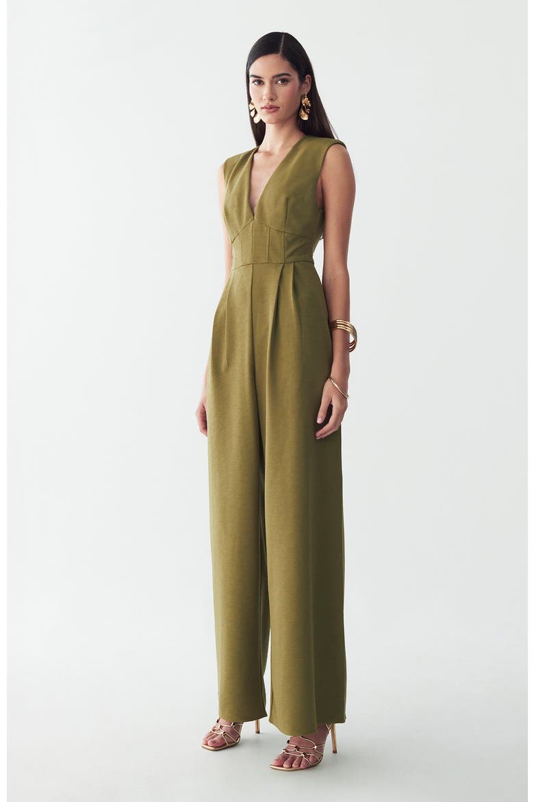 Aurora Jumpsuit, Alternate, color, Olive