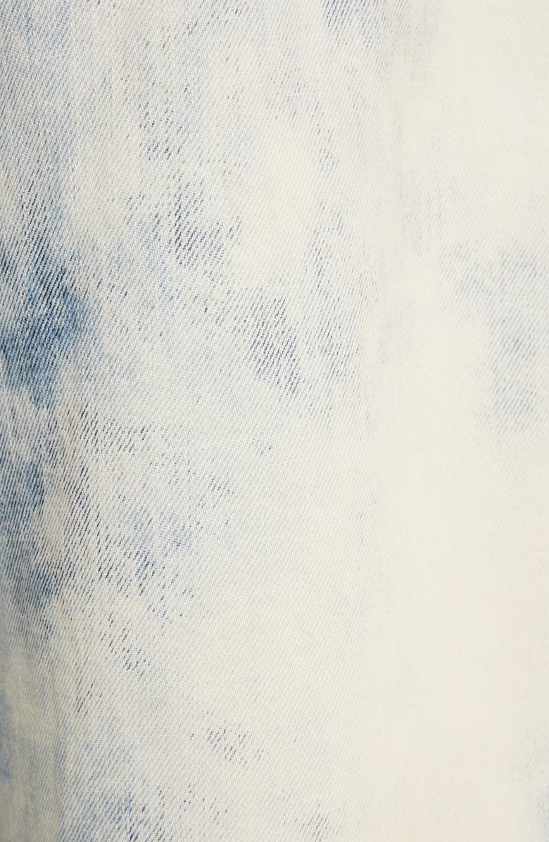 Givenchy Ripped Acid Dipped Wide Leg Crop Jeans, Alternate, color, 