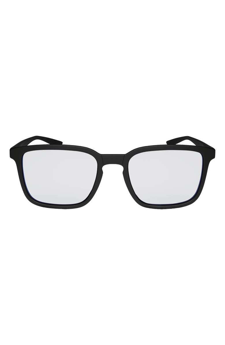 Nike Circuit 55mm Rectangular Blue Light Blocking Glasses, Main, color, 