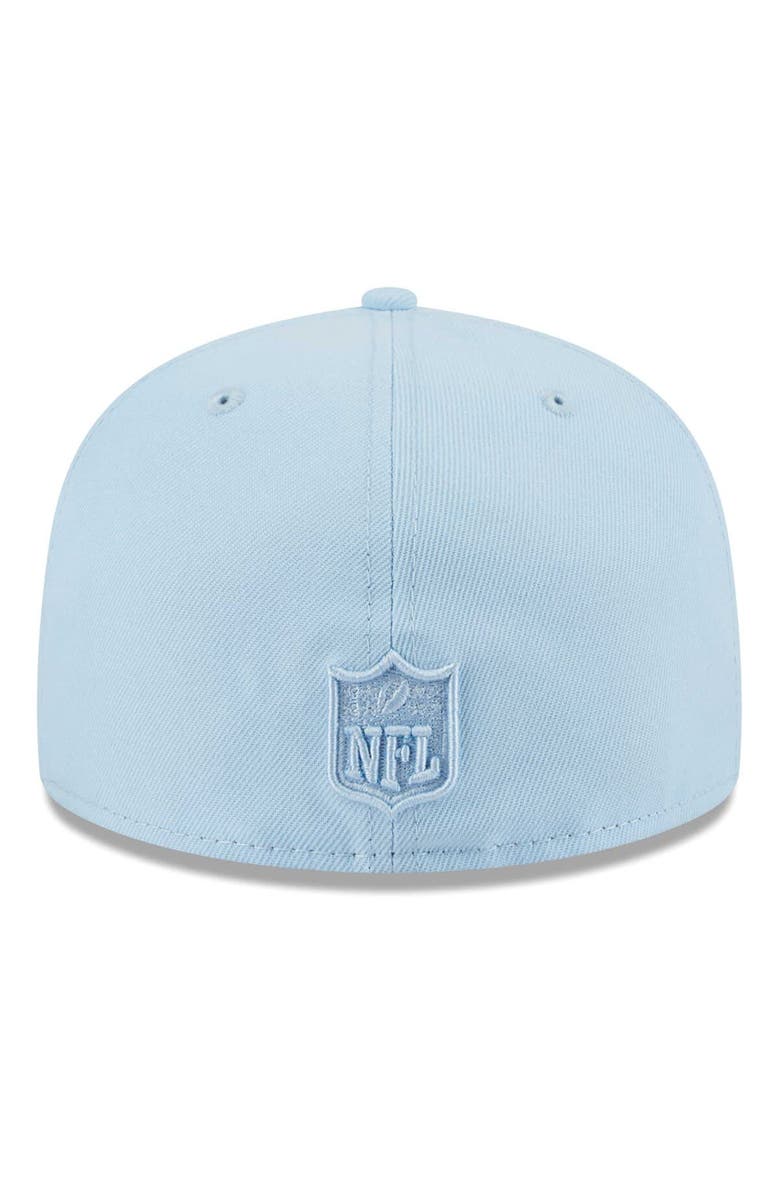 New Era Men's  New Era Light Blue Las Vegas Raiders Color Pack 59FIFTY Fitted Hat, Alternate, color, 