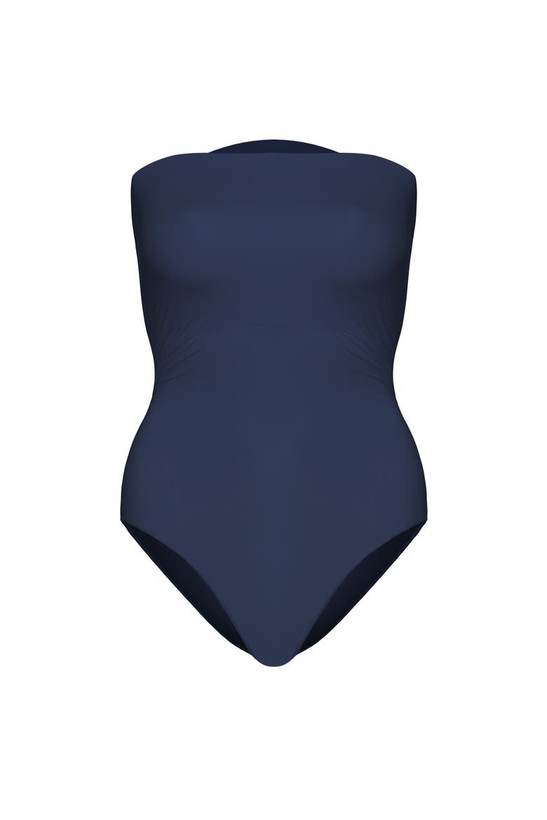 Seamless Forming Strapless Bodysuit, Alternate, color, Midnight