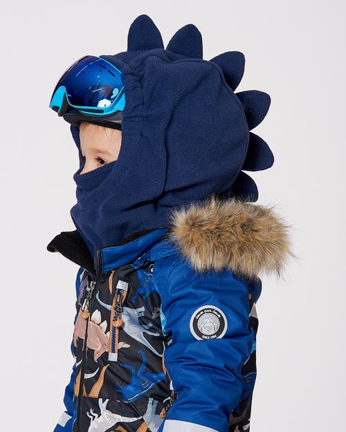 Deux Par Deux Polar Fleece Balaclava For Ski Helmet In Blue