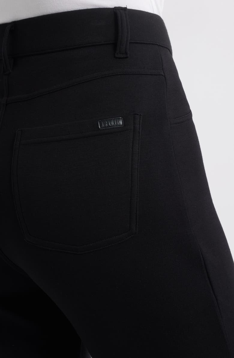 Hue High Rise Bootcut Pants, Alternate, color, Black