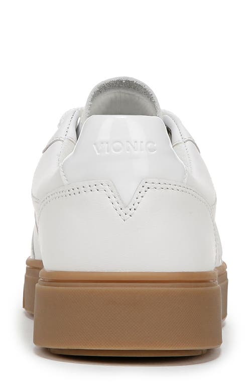 Vionic Kimmie Court Sneaker In White/gum