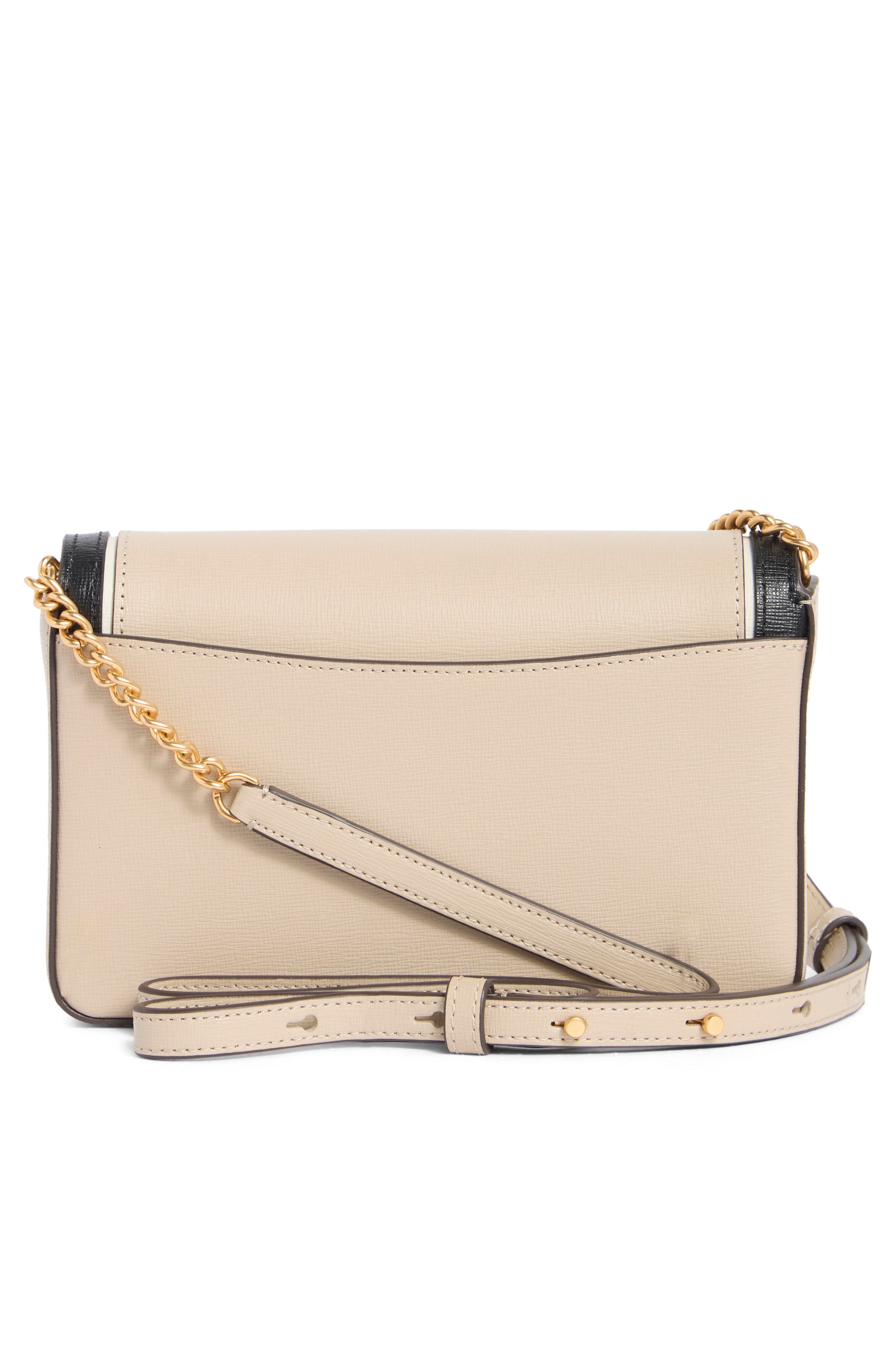 morgan colorblock saffiano leather crossbody bag, Alternate, color, EARTHENWARE