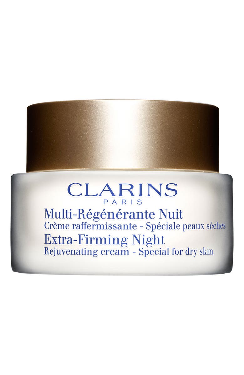 Clarins Extra-Firming Night Rejuvenating Cream for Dry Skin, Main, color,