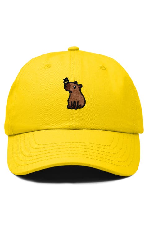 Capybara Embroidered Everyday Hat