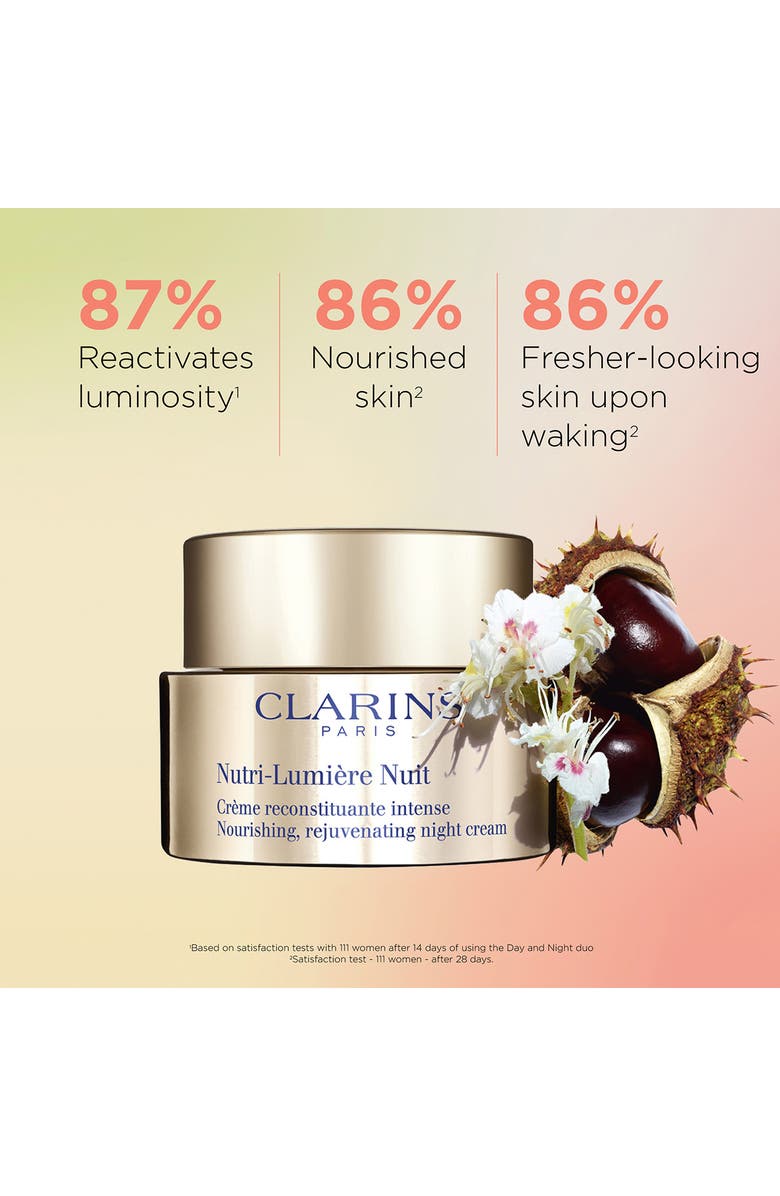 Clarins Nutri-Lumiere Anti-Aging & Nourishing Night Moisturizer, Alternate, color,