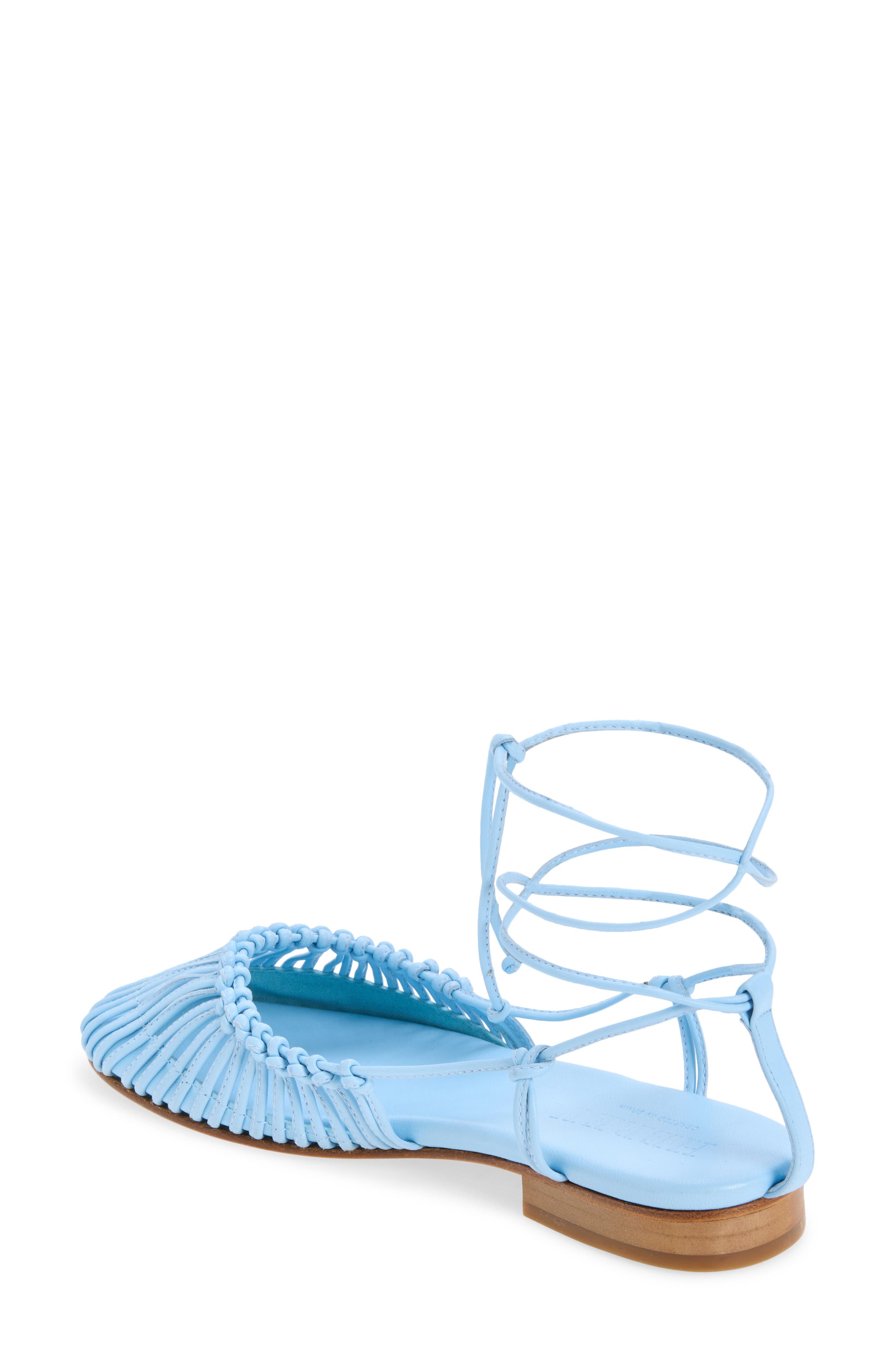 HEREU Knotted Round Toe Sandal, Alternate, color, Baby Blue