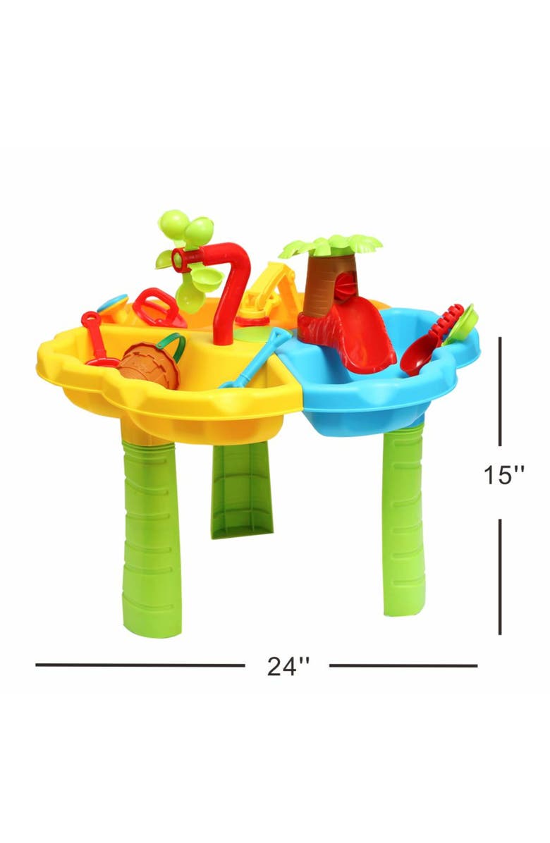 Trimate Toddler Sensory Sand and Water Table with Chair, Alternate, color, Multicolored