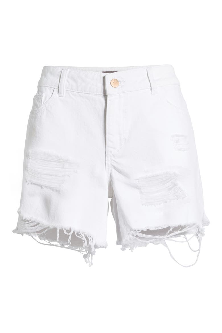 Karlie Ripped Boyfriend Shorts, Alternate, color, HOWARD