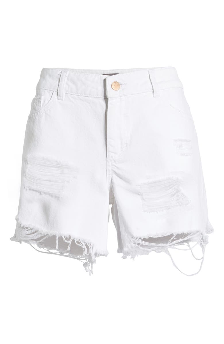 DL1961 Karlie Ripped Boyfriend Shorts, Alternate, color,