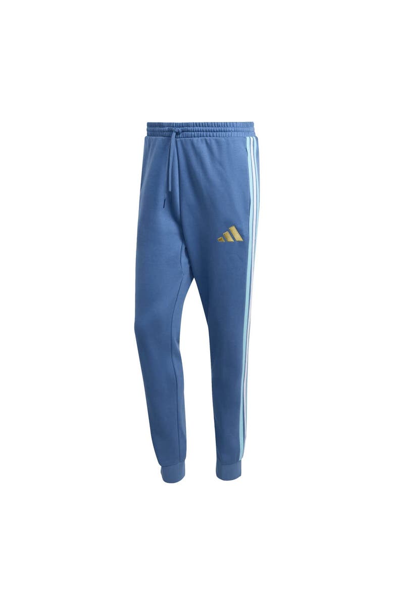 adidas Men's adidas Blue Argentina National Team FIFA x World Cup Alphaskin Fleece Pants, Alternate, color, Blue