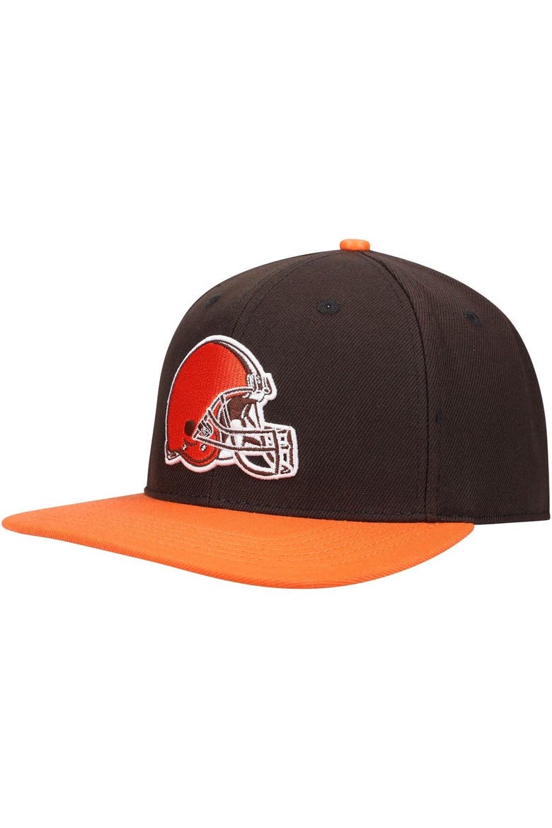Men's Pro Standard Brown/Orange Cleveland Browns 2Tone Snapback Hat, Alternate, color, Brown