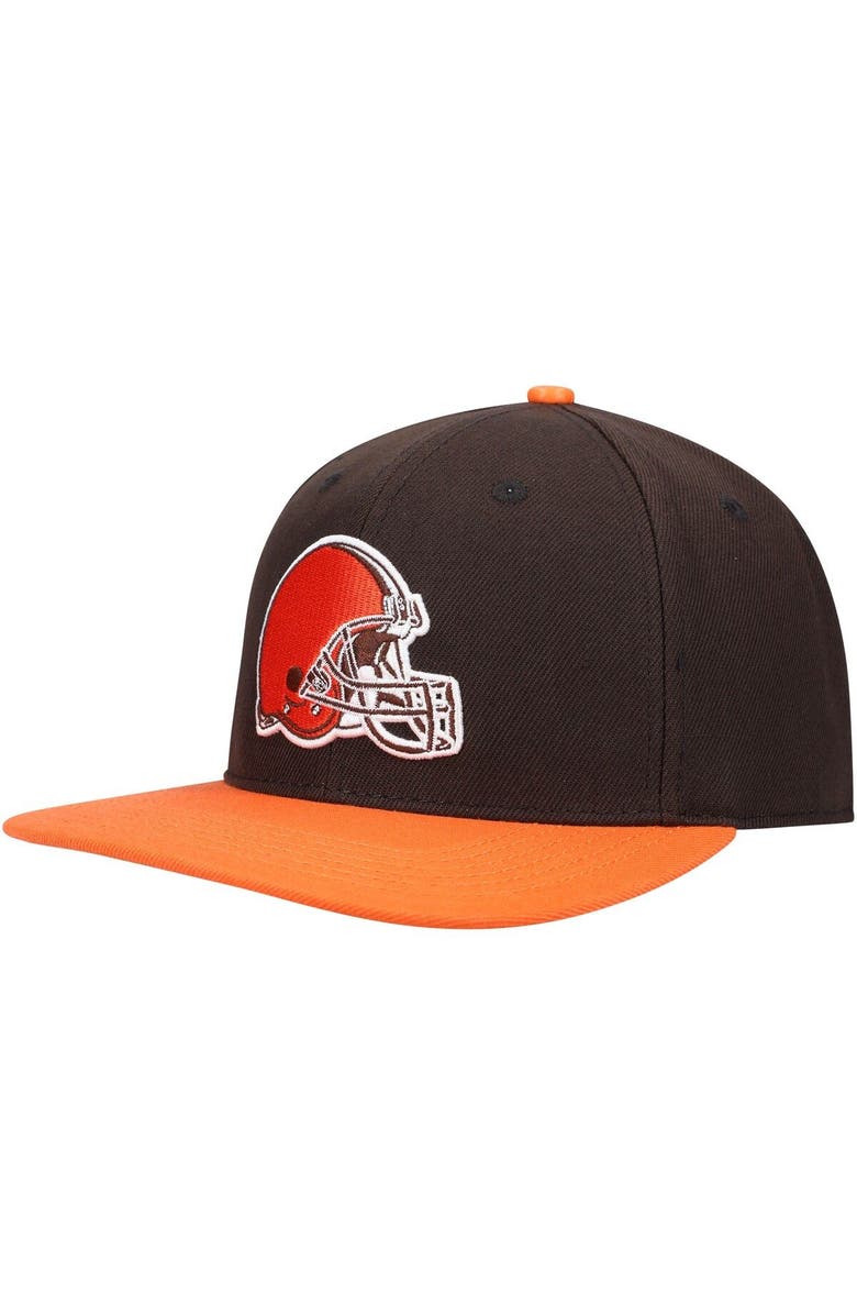 PRO STANDARD Men's Pro Standard Brown/Orange Cleveland Browns 2Tone Snapback Hat, Alternate, color, 