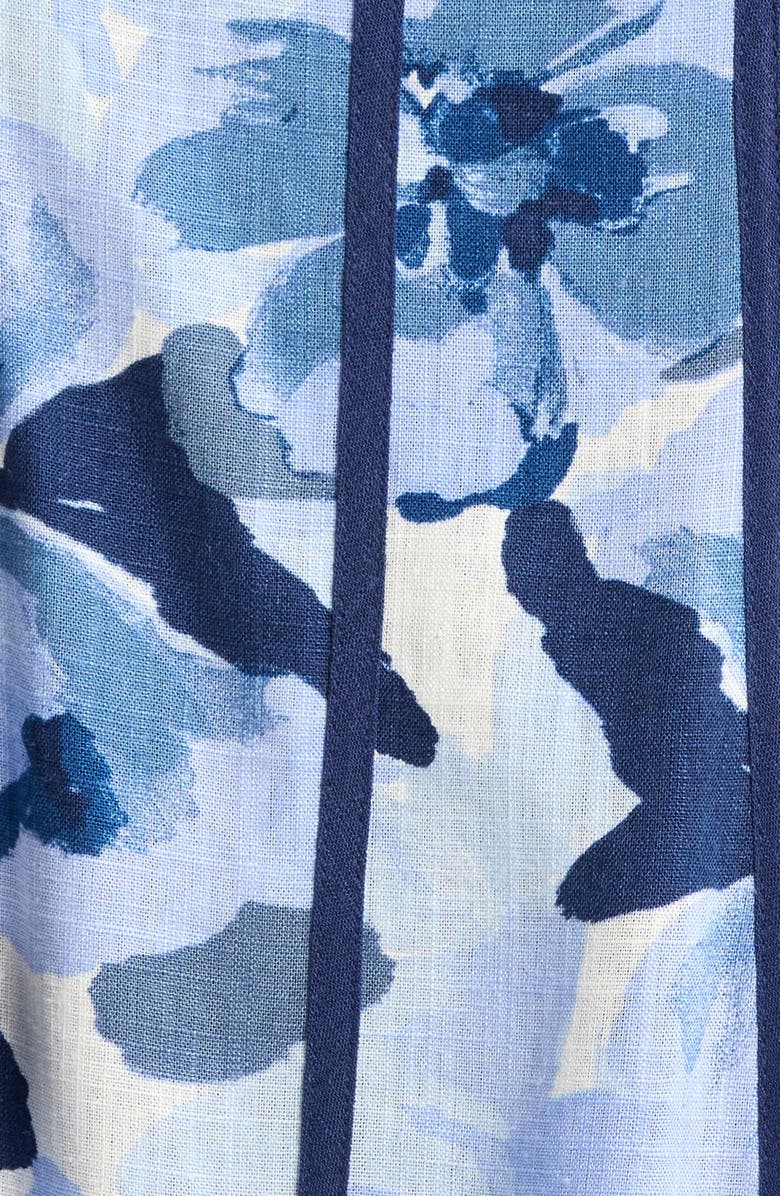 Halogen<sup>®</sup> Floral Print Pipe Maxi Dress, Alternate, color, Moonlight Blue