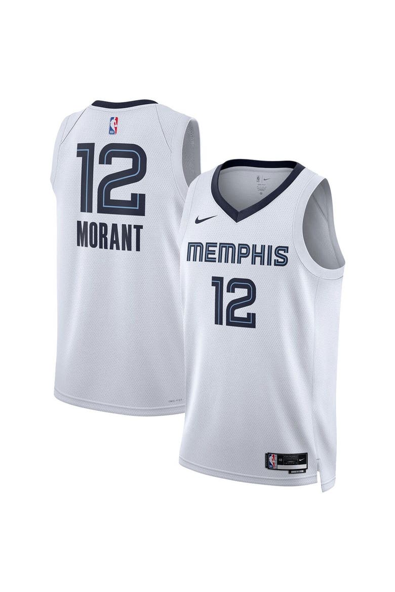 Unisex Nike Ja Morant White Memphis Grizzlies Swingman Jersey - Association Edition, Main, color, White