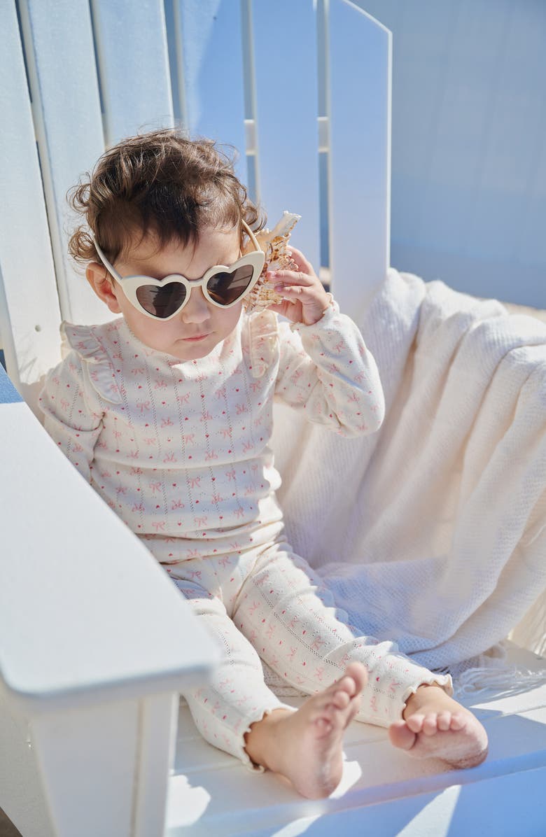 Magnetic Me Kids' Heart 'n' Bow Two-Piece Pajamas, Alternate, color, Hebow