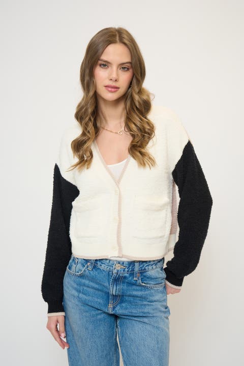 Colin Cropped Terry Cardigan