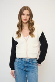 Central Park West Colin Cropped Terry Cardigan