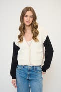 Central Park West Colin Cropped Terry Cardigan