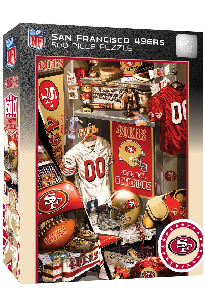 San Francisco 49ers Locker 500pc Puzzle, Main, color, Multicolor