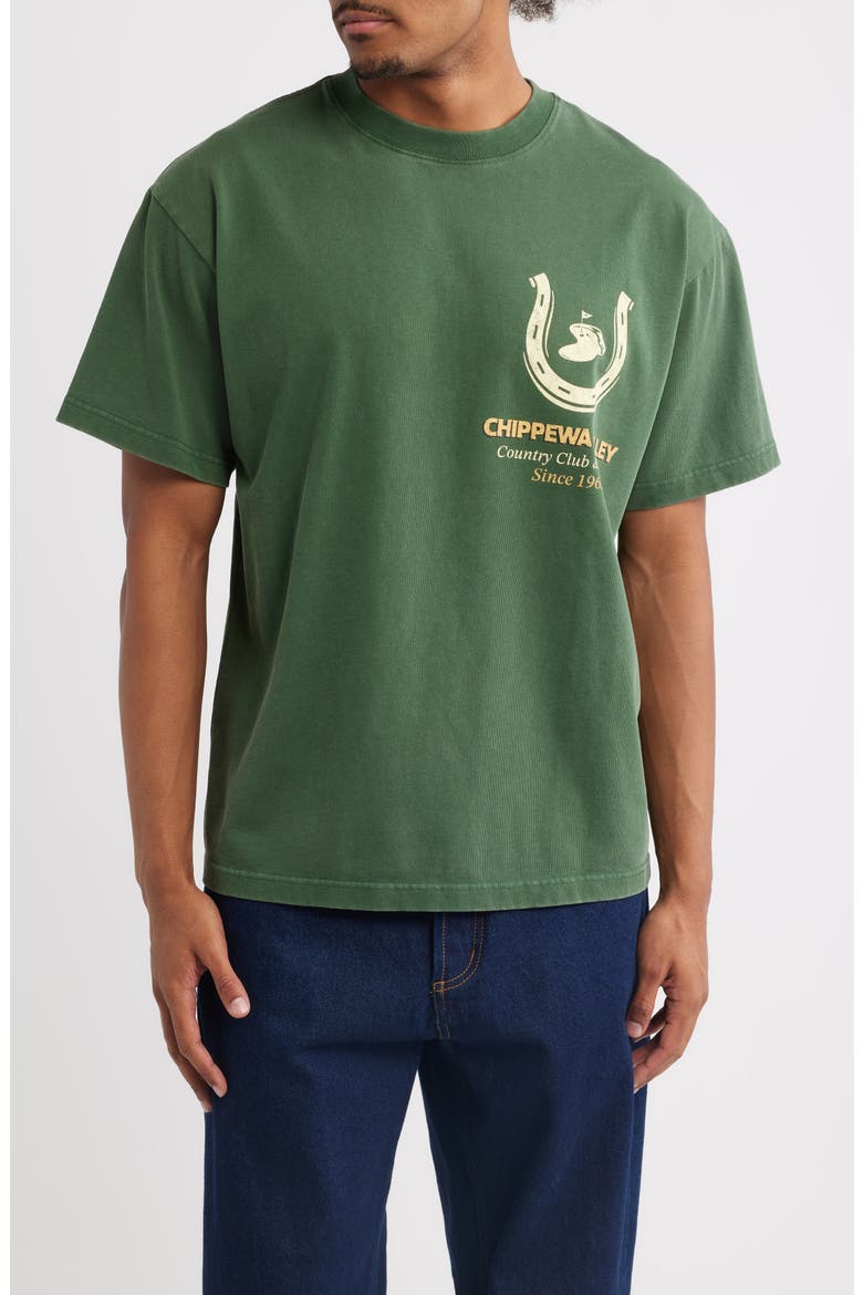 Chippewa Valley Graphic T-Shirt, Main, color, GREEN WASH