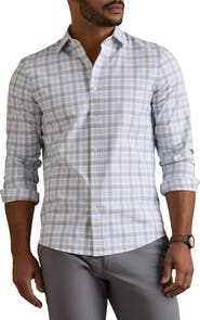 Rhone State of Mind Check Slim Fit Button-Up Shirt