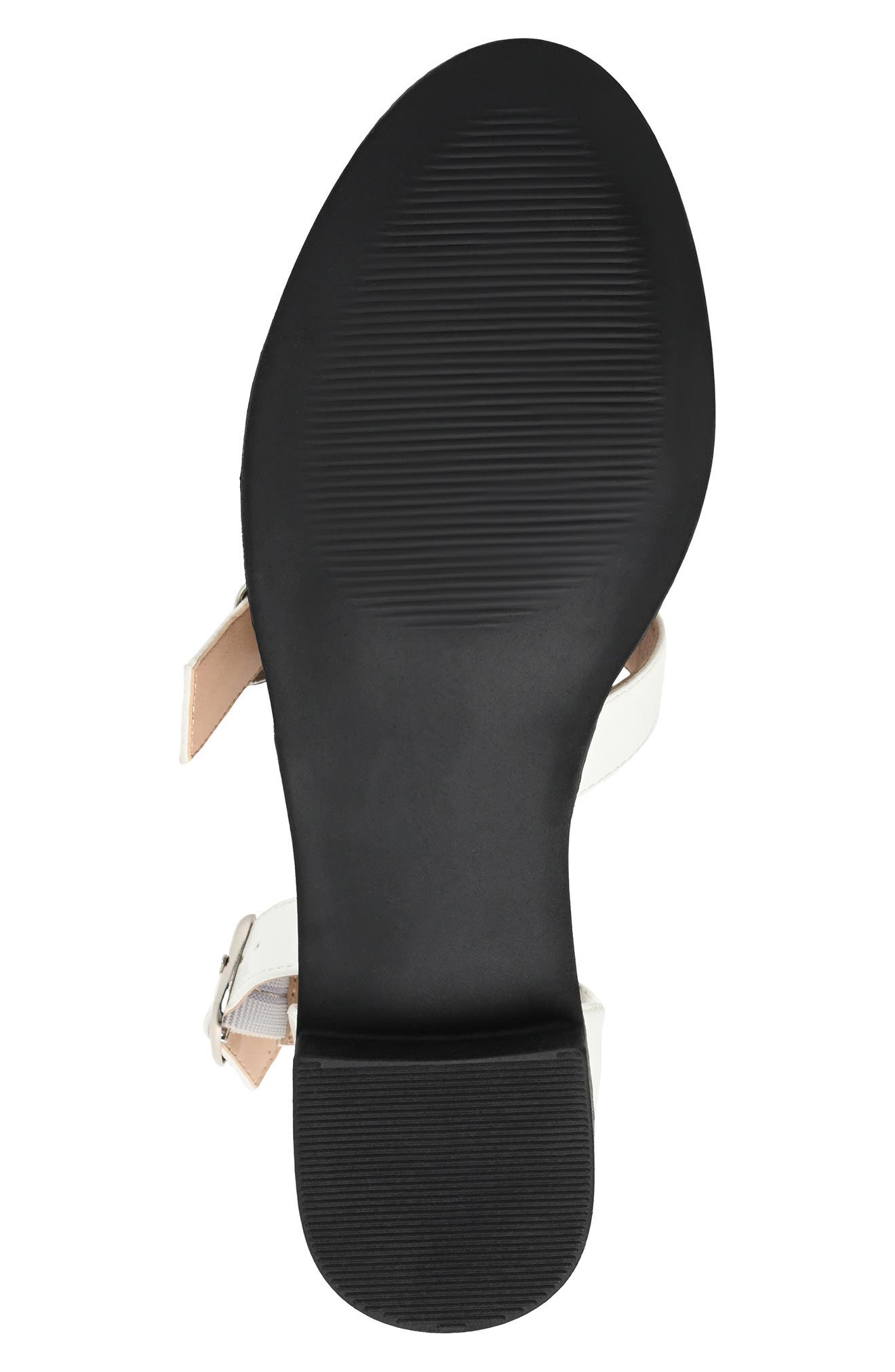 Constance Buckle Strap Flat, Alternate, color, OFF WHITE